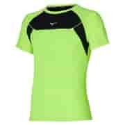 Mizuno DRYAEROFLOW TEE Футболка беговая Зеленый/Черный Mizuno DRYAEROFLOW TEE Футболка беговая Зеленый/Черный