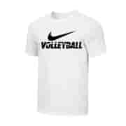 Nike MEN'S VOLLEYBALL TEE Футболка волейбольная Белый/Черный*