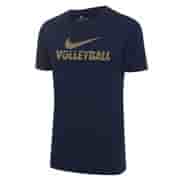 Nike MEN'S VOLLEYBALL TEE Футболка волейбольная Темно-синий/Золотой