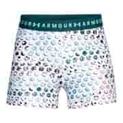 Under Armour HEATGEAR ARMOUR PRINTED SHORTY (W) Компрессионные шорты женские Белый/Голубой Under Armour HEATGEAR ARMOUR PRINTED SHORTY (W) Компрессионные шорты женские Белый/Голубой