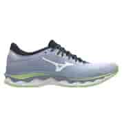 Mizuno WAVE SKY 5 (W) Кроссовки беговые женские Серый/Серебристый/Салатовый