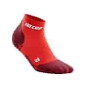 CEP ULTRALIGHT LOW CUT COMPRESSION SOCKS Компрессионные короткие носки для бега ультратонкие Красный
