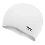 TYR WRINKLE FREE SILICONE CAP Шапочка для плавание Белый/Черный