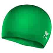 TYR WRINKLE FREE JUNIOR SILICONE CAP JR Шапочка для плавание детская Зеленый