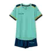 Kelme SHORT SLEEVE FOOTBALL SET KID Форма футбольная детская Голубой/Зеленый