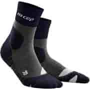 CEP HIKING MERINO MID CUT COMPRESSION SOCKS Компрессионные носки для активного отдыха на природе Темно-синий/Серый