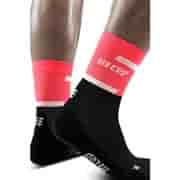 CEP THE RUN COMPRESSION MID CUT SOCKS 4.0 (W) Компрессионные носки женские Розовый/Черный