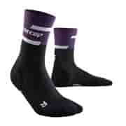 CEP THE RUN COMPRESSION MID CUT SOCKS 4.0 (W) Компрессионные носки женские Черный/Фиолетовый