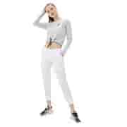 Asics KATAKANA LS CROP TOP (W) Футболка беговая с длинным рукавом женская Серый
