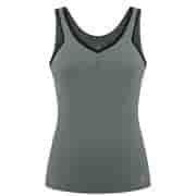 Poivre Blanc FRESH-UP TANK TOP Майка теннисная женский Хаки/Черный Poivre Blanc FRESH-UP TANK TOP Майка теннисная женский Хаки/Черный