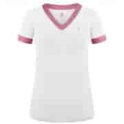 Poivre Blanc MERYL SHIRT Футболка теннисная женская Белый/Розовый