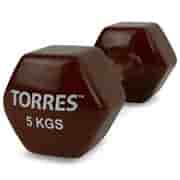 Torres PL522207 Гантель металл в виниловой оболочке 5 кг