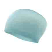 TYR WRINKLE FREE SILICONE CAP Шапочка для плавание Голубой/Серый