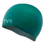 TYR WRINKLE FREE SILICONE CAP Шапочка для плавание Зеленый