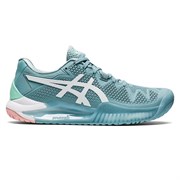 Asics GEL-RESOLUTION 8 (W) Кроссовки теннисные женские Голубой/Белый