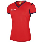 Mikasa NENE Футболка волейбольная женская Красный/Синий