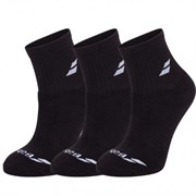 Babolat QUARTER 3 PAIRS PACK Носки теннисные (3 пары) Черный/Белый Babolat QUARTER 3 PAIRS PACK Носки теннисные (3 пары) Черный/Белый