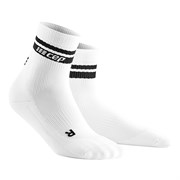 CEP 80S MID CUT COMPRESSION SOCKS Компрессионные носки Белый/Черный