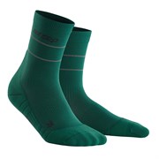 CEP REFLECTIVE MID CUT COMPRESSION SOCKS (W) Компрессионные носки женские Зеленый