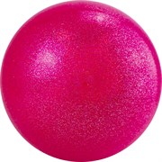 Torres AGP-19 Мяч для художественной гимнастики однотонный 19см Малиновый с блестками