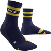CEP HIKING 80S MID CUT COMPRESSION SOCKS (W) Компрессионные носки женские Темно-синий/Желтый