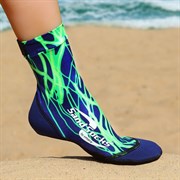 Vincere SAND SOCKS GREEN LIGHTNING Носки для пляжного волейбола Синий/Зеленый