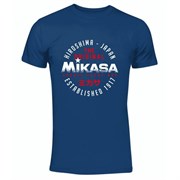 Mikasa MT5023 Футболка спортивная Синий/Белый/Оранжевый
