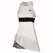 Mizuno PRINTED DRESS (W) Платье теннисное женское Белый/Черный