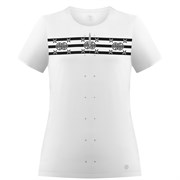 Poivre Blanc PERFORMANCE STRETCH STRIPES T-SHIRT Футболка теннисная женская Белый/Черный