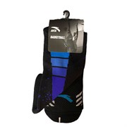 Anta BASKETBALL CREW SOCKS Носки баскетбольные высокие Черный/Синий/Белый