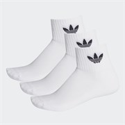 Adidas MID-CUT ANKLE SOCKS 3P Носки высокие Белый/Черный