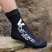 Vincere GRIP SOCKS BLACK Носки для пляжного волейбола (Липкий лого) Черный