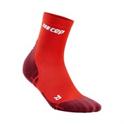 CEP ULTRALIGHT COMPRESSION SHORT SOCKS Компрессионные ультратонкие носки для бега Красный