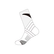 Anta BASKETBALL (892451338-2) Носки баскетбольные высокие Белый/Черный