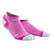 CEP ULTRALIGHT NO SHOW COMPRESSION SOCKS (W) Компрессионные ультракороткие носки женские Розовый/Белый
