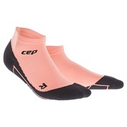 CEP COMPRESSION LOW CUT SOCKS PASTEL Компрессионные короткие носки для занятий спортом Коралловый