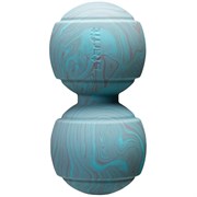 Starfit RB-107 Мяч для МФР двойной 12,5 x 6,3 см, силикагель Голубой/Серый