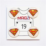 Magni SUPERMAN Магнитные держатели спортивных номеров