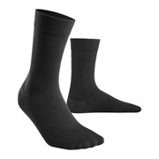 CEP ALLDAY MID CUT COMPRESSION SOCKS (W) Компрессионные носки для восстановления и путешествий женские Черный/Серый