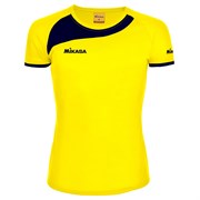 Mikasa MOGO Футболка волейбольная женская Желтый/Темно-синий