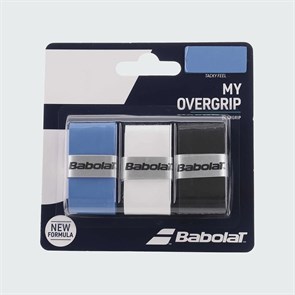 {{photo.Alt || photo.Description || 'Babolat MY GRIP Овергрип Голубой/Белый/Черный'}}