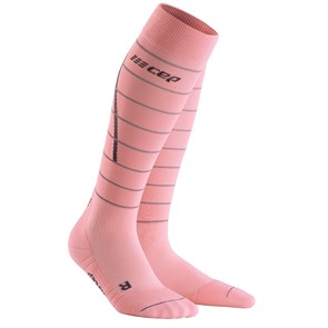 {{photo.Alt || photo.Description || 'CEP REFLECTIVE TALL COMPRESSION SOCKS (W) Компрессионные гольфы женские Розовый/Серый'}}