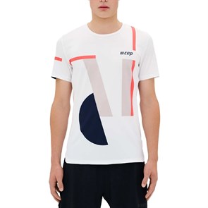 {{photo.Alt || photo.Description || 'CEP RUN SHORT SLEEVE SHIRT Футболка беговая Белый/Оранжевый'}}