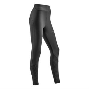 CEP COLD WEATHER TIGHTS (W) Компрессионные утепленные тайтсы для бега женские Черный