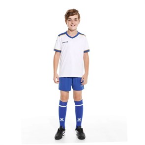 {{photo.Alt || photo.Description || 'Kelme FOOTBALL SUIT KID Форма футбольная детская Белый/Синий/Золотой'}}