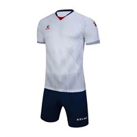 {{photo.Alt || photo.Description || 'Kelme SHORT SLEEVE FOOTBALL UNIFORM Форма футбольная Белый/Темно-синий'}}