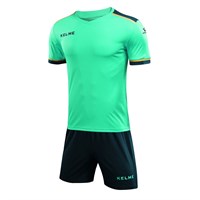 {{photo.Alt || photo.Description || 'Kelme SHORT SLEEVE FOOTBALL SET (3871001-328) Форма футбольная Мятный/Темно-зеленый'}}