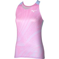 {{photo.Alt || photo.Description || 'Mizuno CHARGE PRINTED TANK (W) Майка теннисная женская Розовый/Голубой'}}