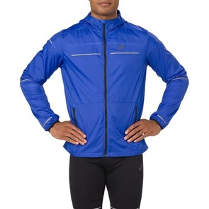 {{photo.Alt || photo.Description || 'Asics LITE-SHOW JACKET Куртка беговая ветрозащитная с капюшоном Синий/Серый'}}