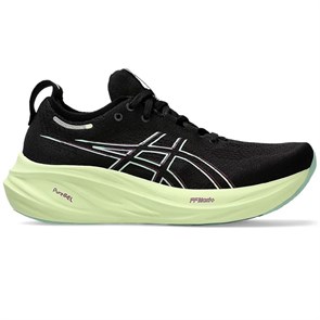 {{photo.Alt || photo.Description || 'Asics GEL-NIMBUS 26 (W) Кроссовки беговые женские Черный/Голубой'}}